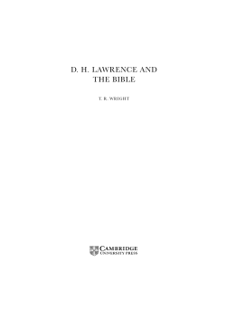 dh lawrence and the bible - Assets