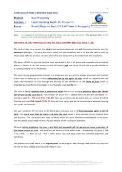 S.1 Understanding Total Life Prosperity