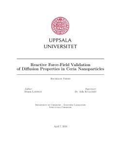 Reactive Force-Field Validation of Diffusion Properties