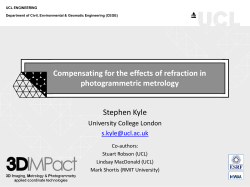 Compensating for the effects of refraction in