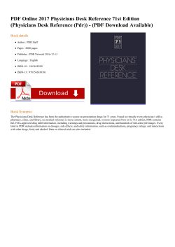 PDF Online 2017 Physicians Desk Reference 71st