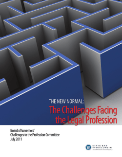 The Challenges Facing the Legal Profession
