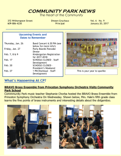 CP Newsletter 1/20/17 - Community Park School