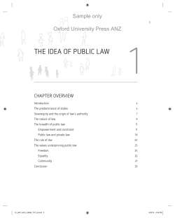 the idea of public law - Oxford University Press