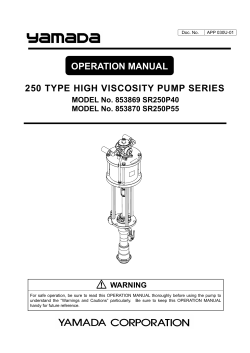 250 TYPE HIGH VISCOSITY PUMP SERIES [ APP 030U