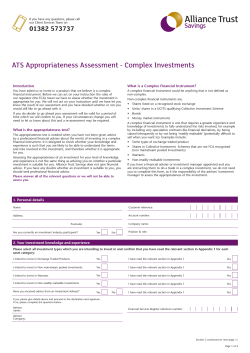 ATS Appropriateness Assessment