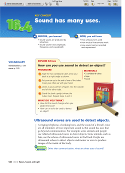 Sound has many uses. - Effingham County Schools