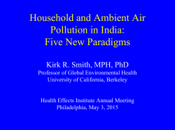 The Future for Global Household Energy Use