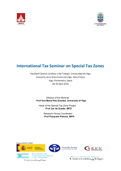International Tax Seminar on Special Tax Zones
