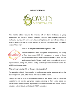Saveurs V&eacute;g&eacute;tales - Enterprise Mauritius