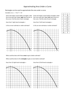 Approximating Area Under a Curve