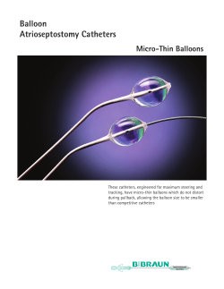 Balloon Atrioseptostomy Catheters