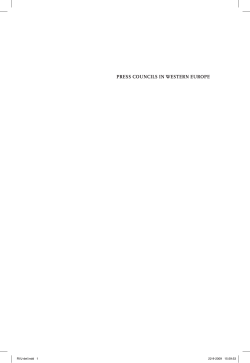 press councils in western europe