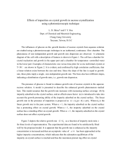 Effects of impurities on crystal growth in sucrose crystallization using