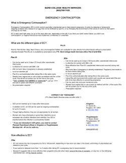 Emergency Contraception