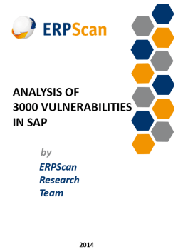 Analysis of 3000 vulnerabilities in SAP