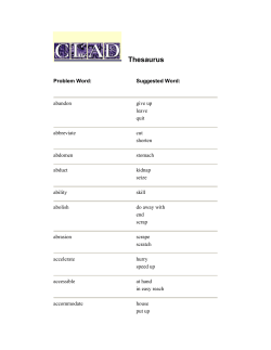 Thesaurus - Clear Language and Design