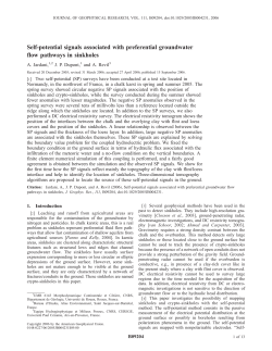 Selfpotential signals associated with preferential groundwater flow
