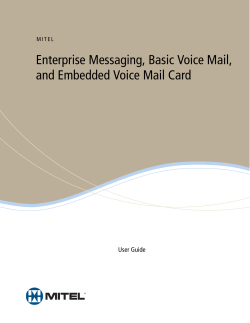 Enterprise Messaging, Basic Voice Mail, and