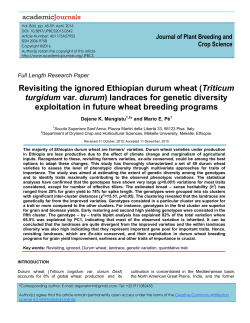 Triticum turgidum var. durum - Archivio della ricerca della Scuola