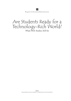Are Students Ready for a Technology-Rich World? What