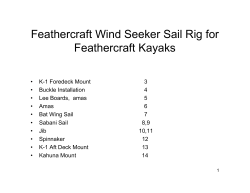 Feathercraft Outrigger Sail Rig for Feathercraft Kayaks