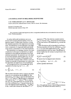 A STATISTICAL STUDY OF SHELL-MODEL EIGENVECTORS JJ.M