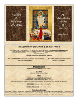 July 17, 2016 - St. Peter and St. Paul