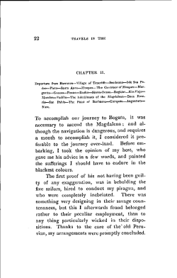 22 To accomplish our journey to Bogata, it was necessary to ascend