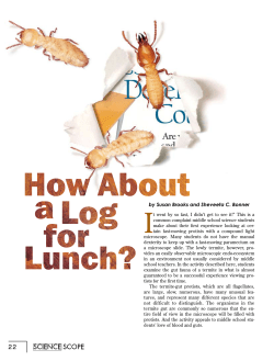 how about a log for lunch? - National Science Teachers Association