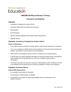 Revision - Minnesota Department of Education