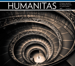 2017 Humanitas, Vol. 21 - Medical University of South Carolina