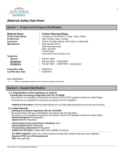 Carbon Raschig Rings, Safety Data Sheet | Saint