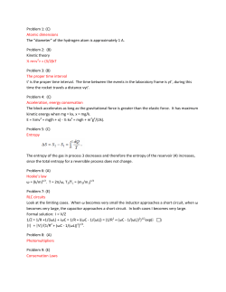 Problem 1: (C) Atomic dimensions The &ldquo;diameter&rdquo; of the hydrogen