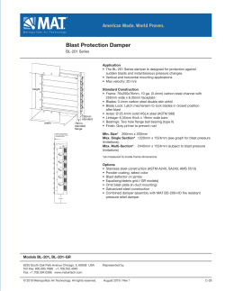 Blast Protection Damper