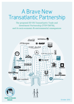 A Brave New Transatlantic Partnership