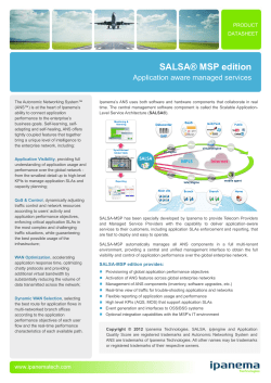 SALSA&reg; MSP edition - Intel&reg; Network Builders