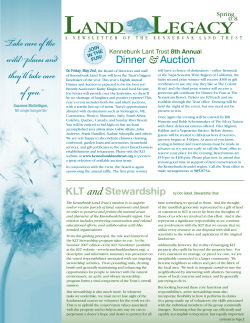 legacy land - Kennebunk Land Trust