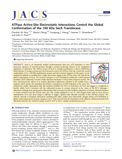 J Am Chem Soc 135 2999-3010 - Biological Mass Spectrometry