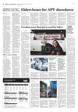 Elders brace for APY showdown - Indigenous Business Australia