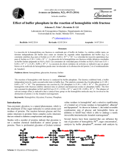 Effect of buffer phosphate in the reaction of hemoglobin