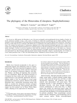 Cladistics - CiteSeerX