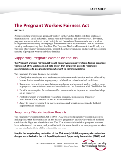 The Pregnant Workers Fairness Act