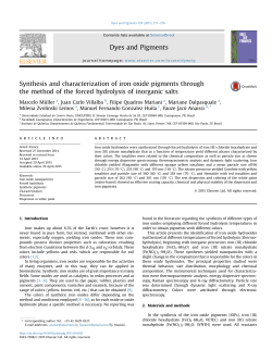 Synthesis and characterization of iron oxide pigments through
