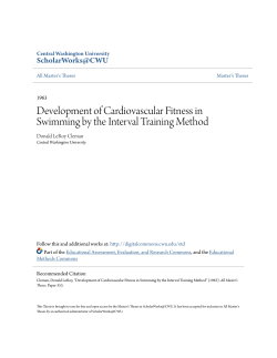 Development of Cardiovascular Fitness in Swimming by the Interval