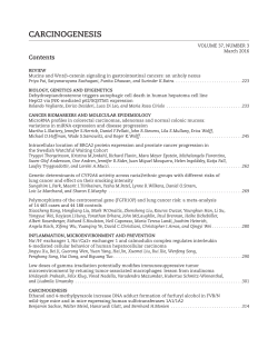 CARCINOGENESIS