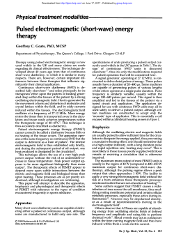 Pulsed electromagnetic (short