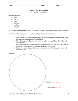Let`s Take a Slice of Pi