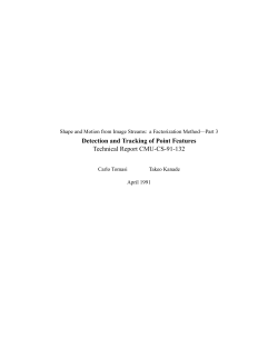 Detection and Tracking of Point Features.