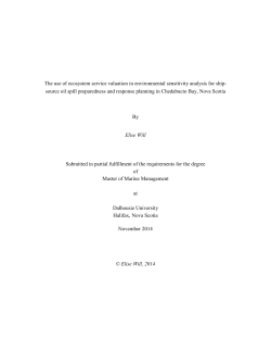 The use of ecosystem service valuation in environmental sensitivity